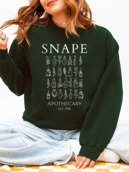 Potion Master's Apothecary Cozy Minimalist Fall Sweatshirt product image (2)