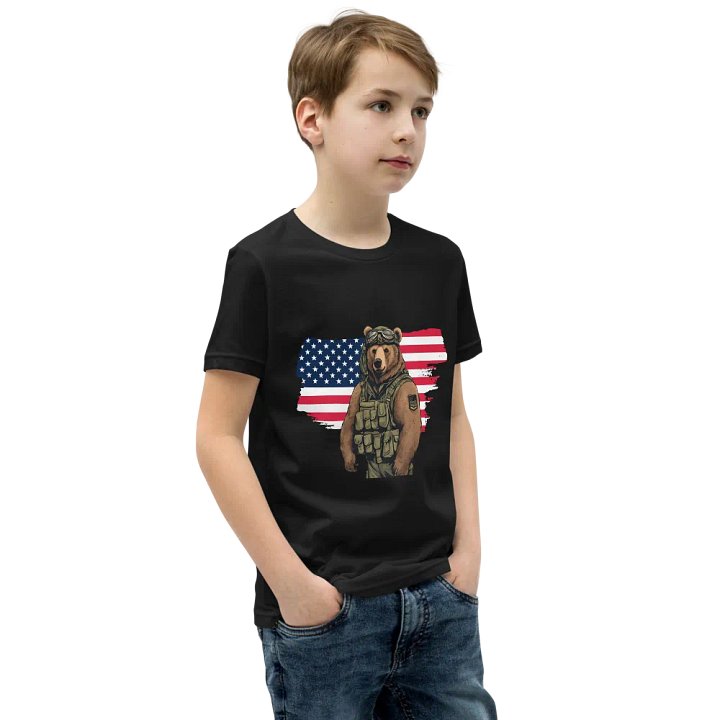 Patriotic Bear Youth T-Shirt product image (2)