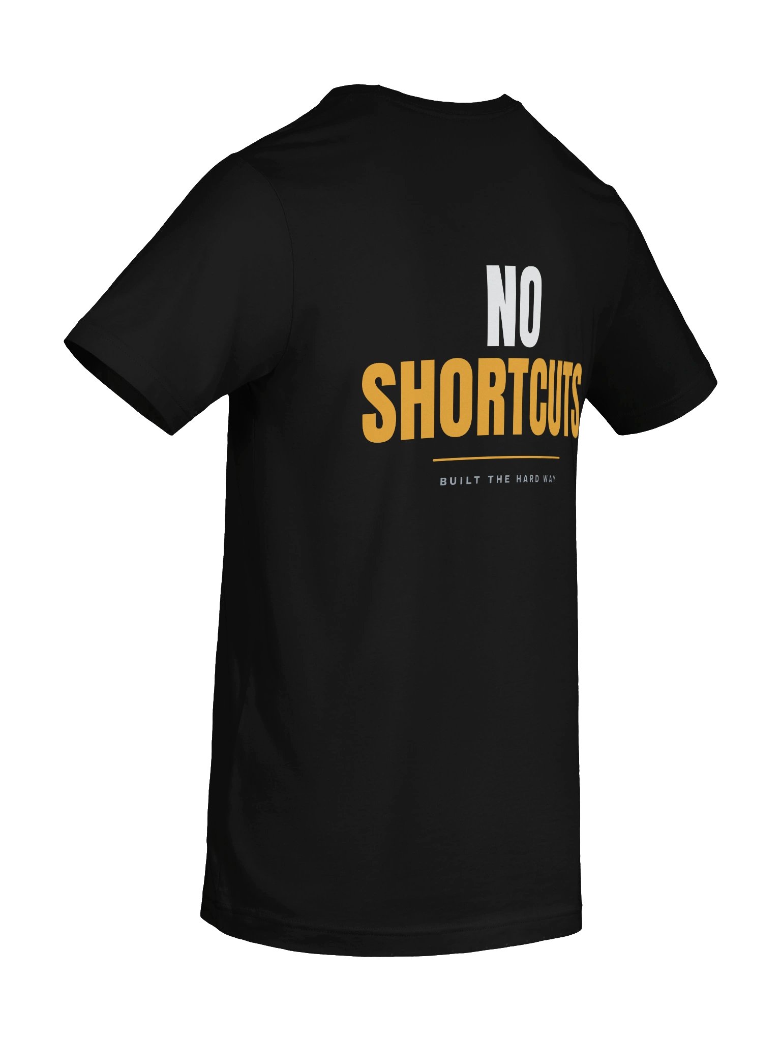 No Shortcuts Tee — Black (Premium Cotton) product image (8)