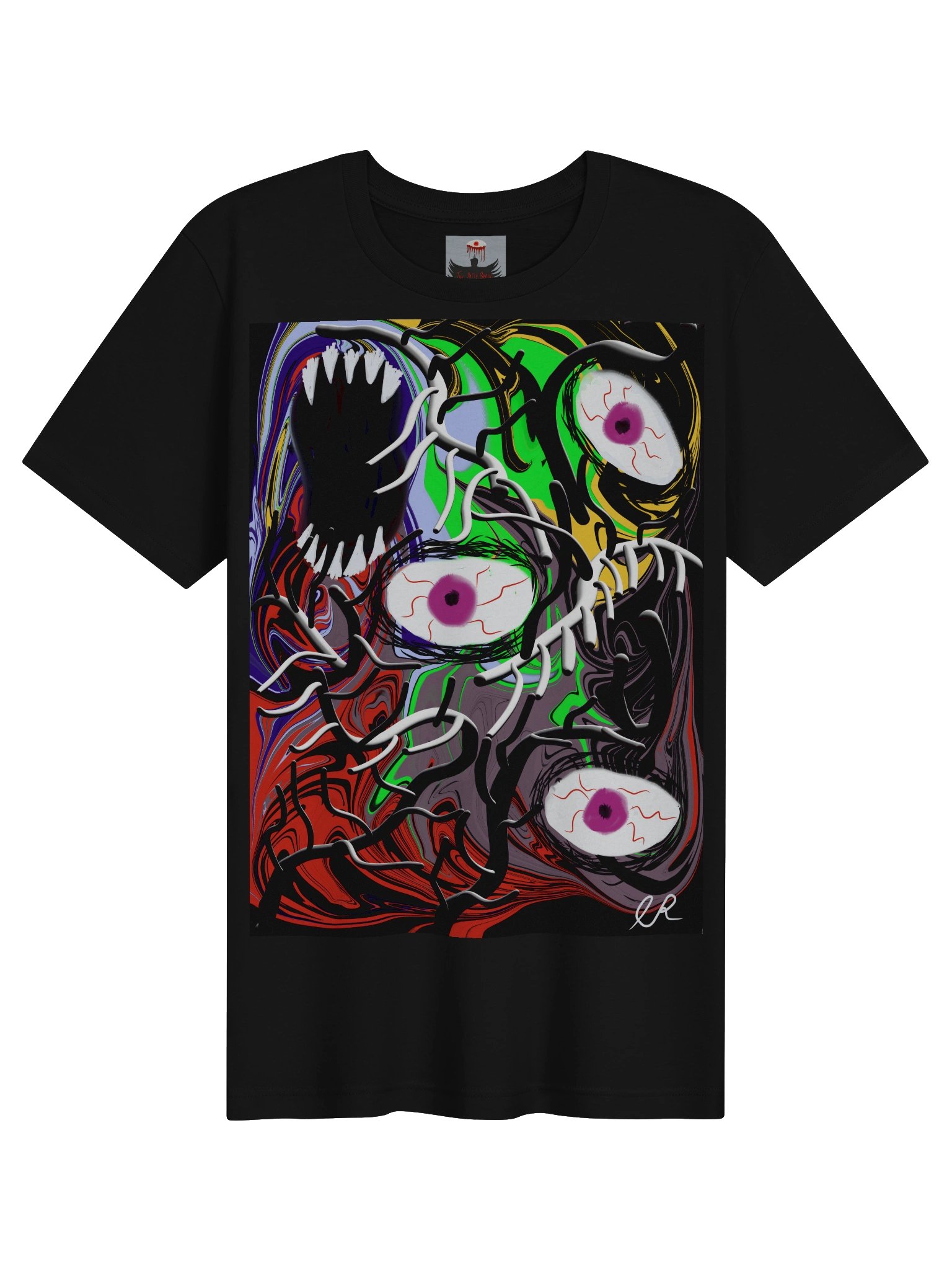 Chaos Creature Abstract Graphic Tee product image (1)