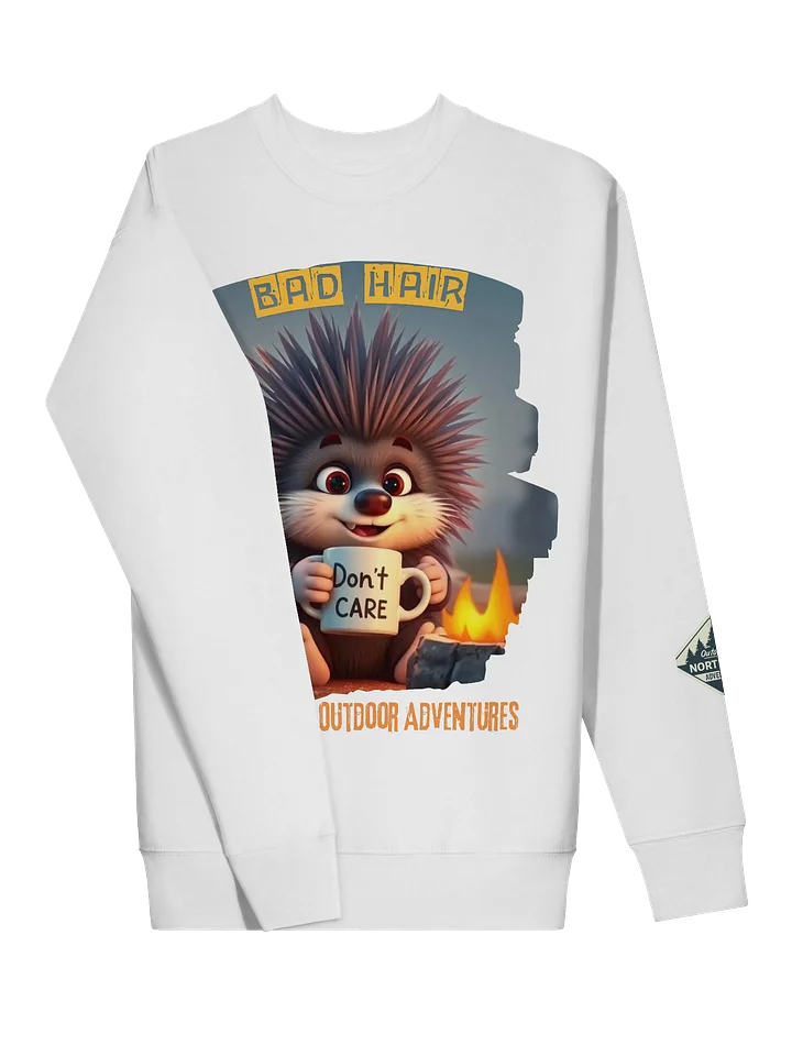 “Bad Hair, Don’t Care” Porcupine Sweatshirt product image (2)
