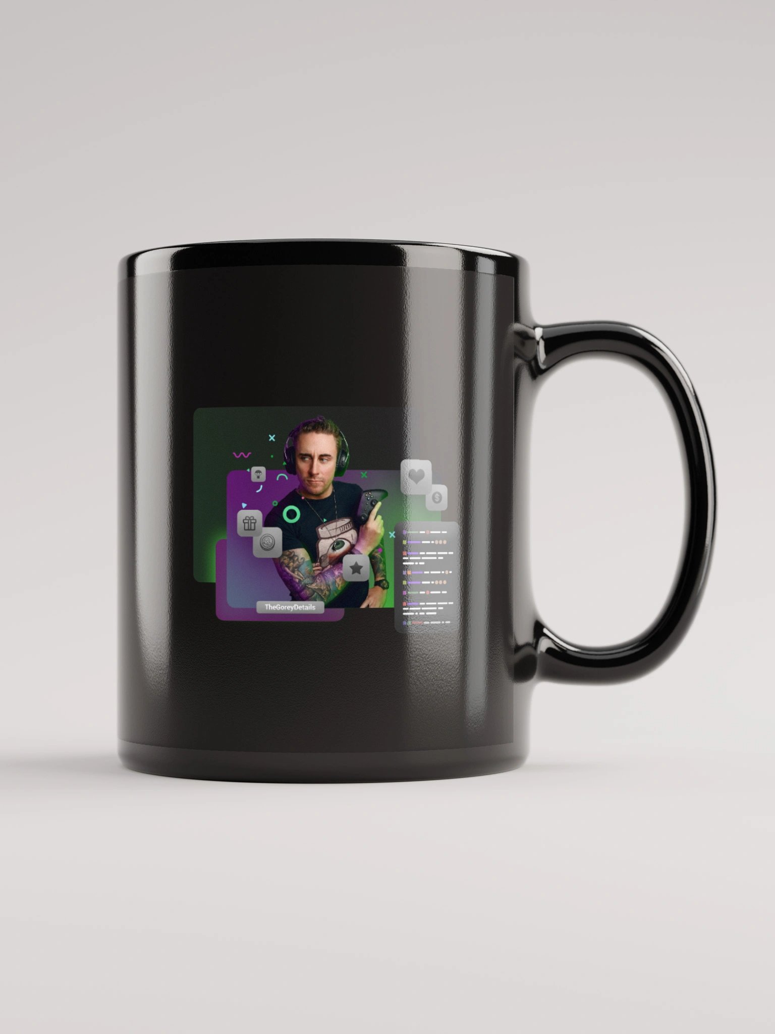Chat Encouraged - Black Glossy Mug product image (6)