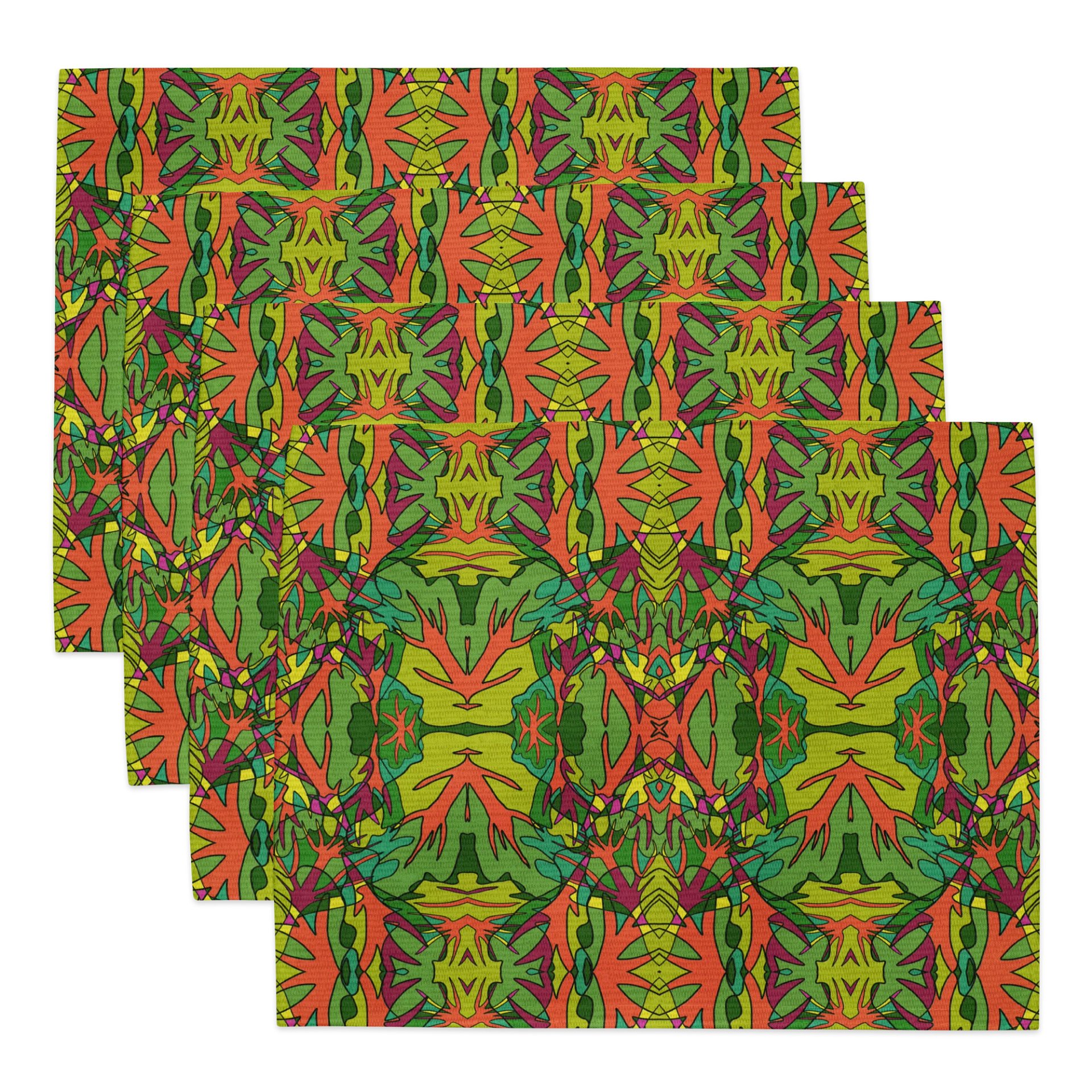 Spinach Tangle – Water-Resistant Placemat Set product image (2)