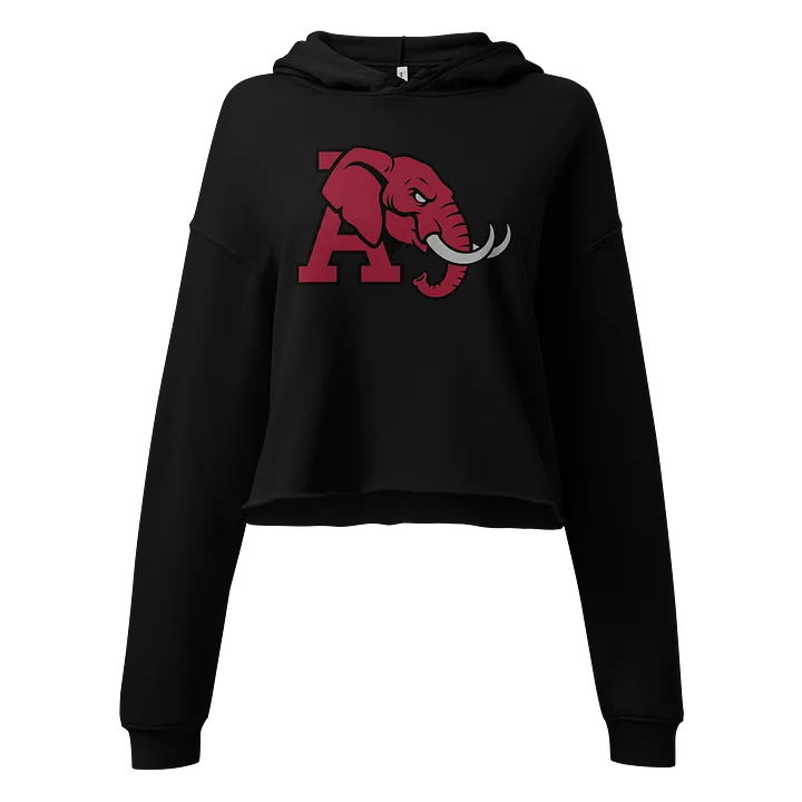 A Stylized Elephant Ink Crop Hoodie product image (1)