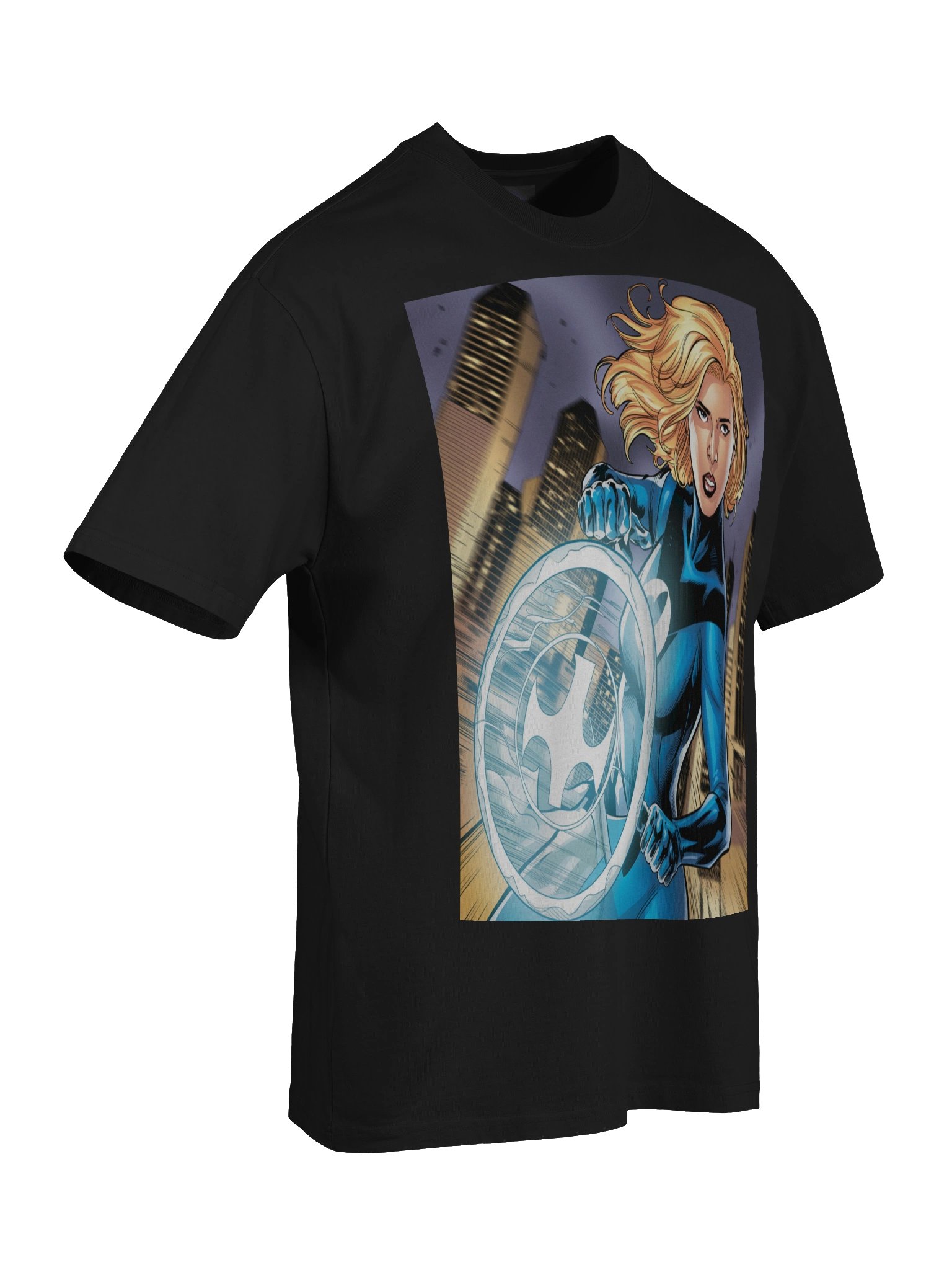 Invisible Woman Force Veil Oversized Faded T-Shirt – Spectral Shield Sentinel product image (8)