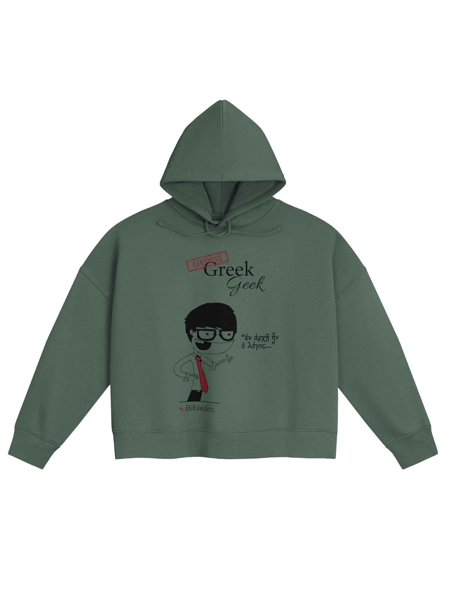 Greek Geek Women’s Short-Cut Hoodie product image (3)