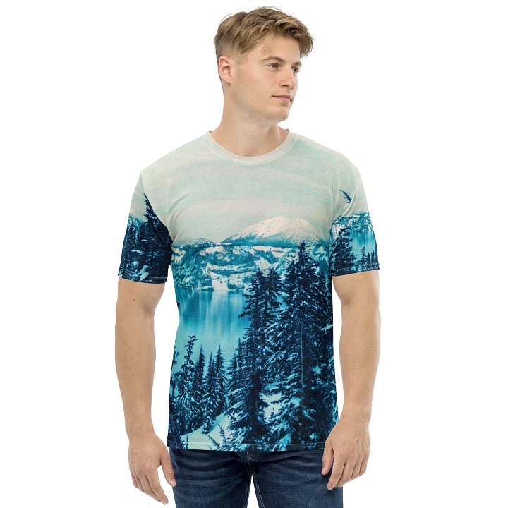 Crater Lake Lomopurple Print All Over Crew Tee product image (2)