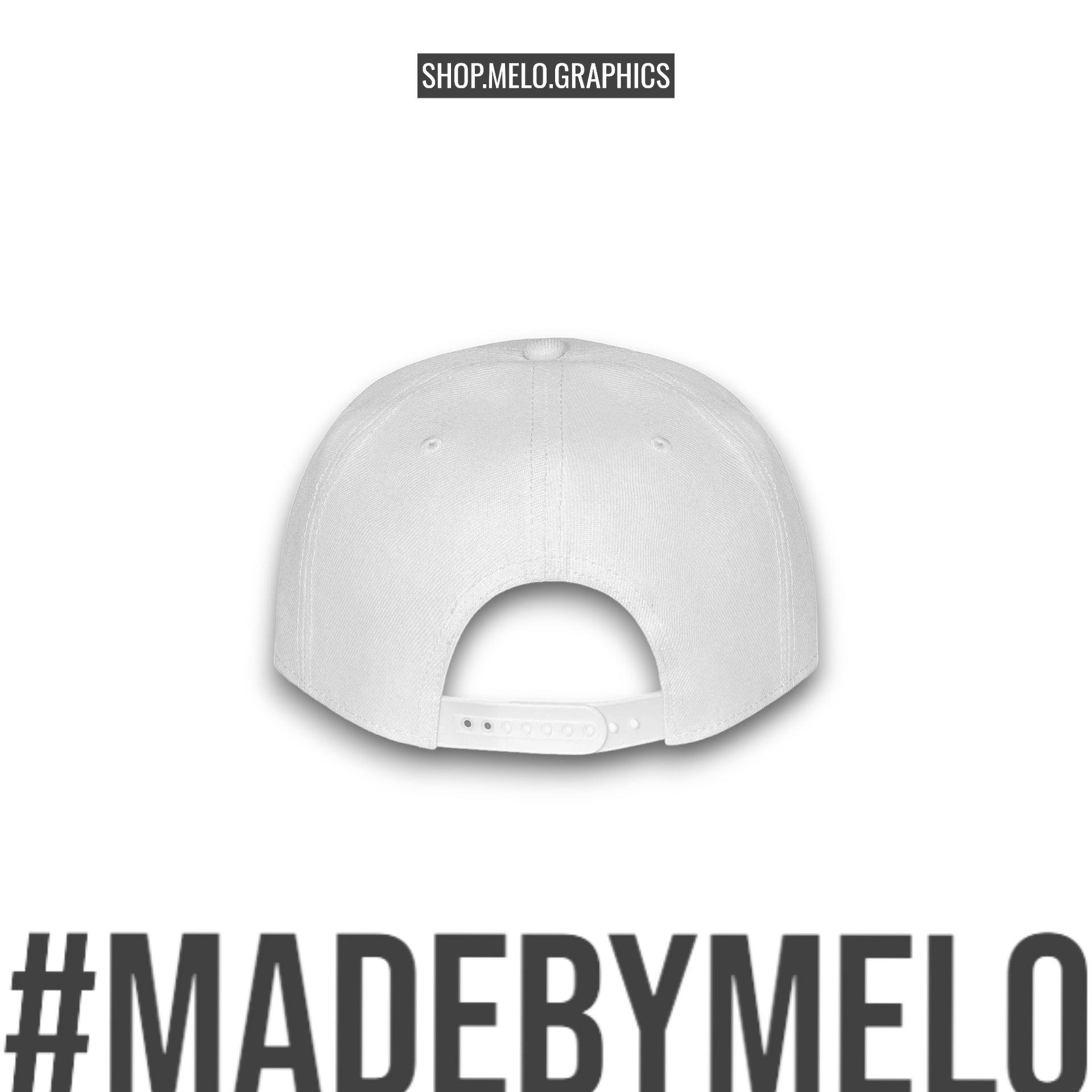 MELOgraphics Classic: Whiteout - Snapback Hat | #MadeByMELO product image (2)