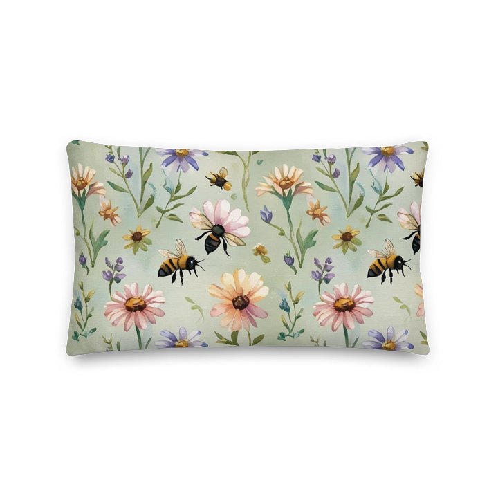 Buzzing Blooms All-Over Pillow product image (5)
