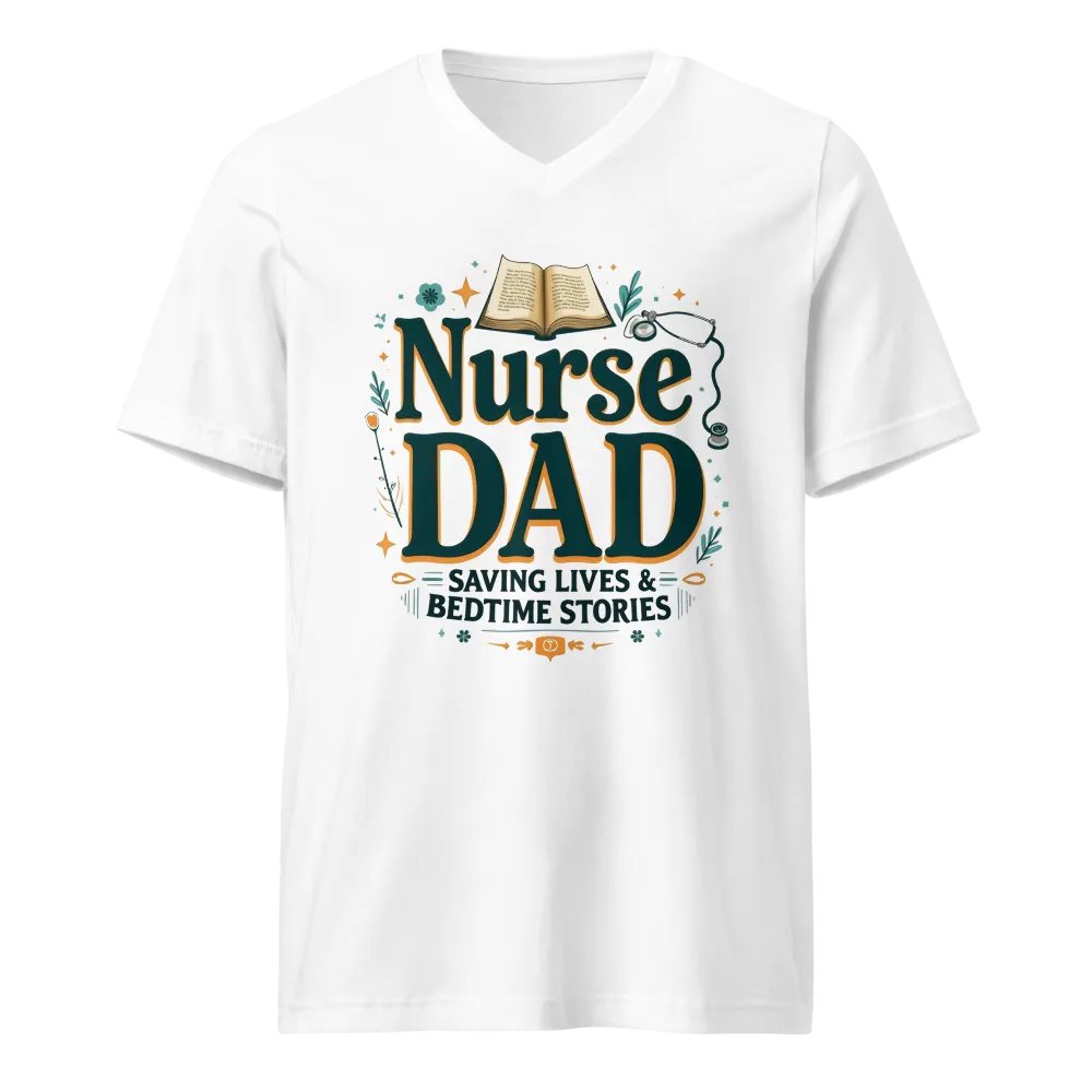Nurse Dad Saving Lives Tee product image (1)