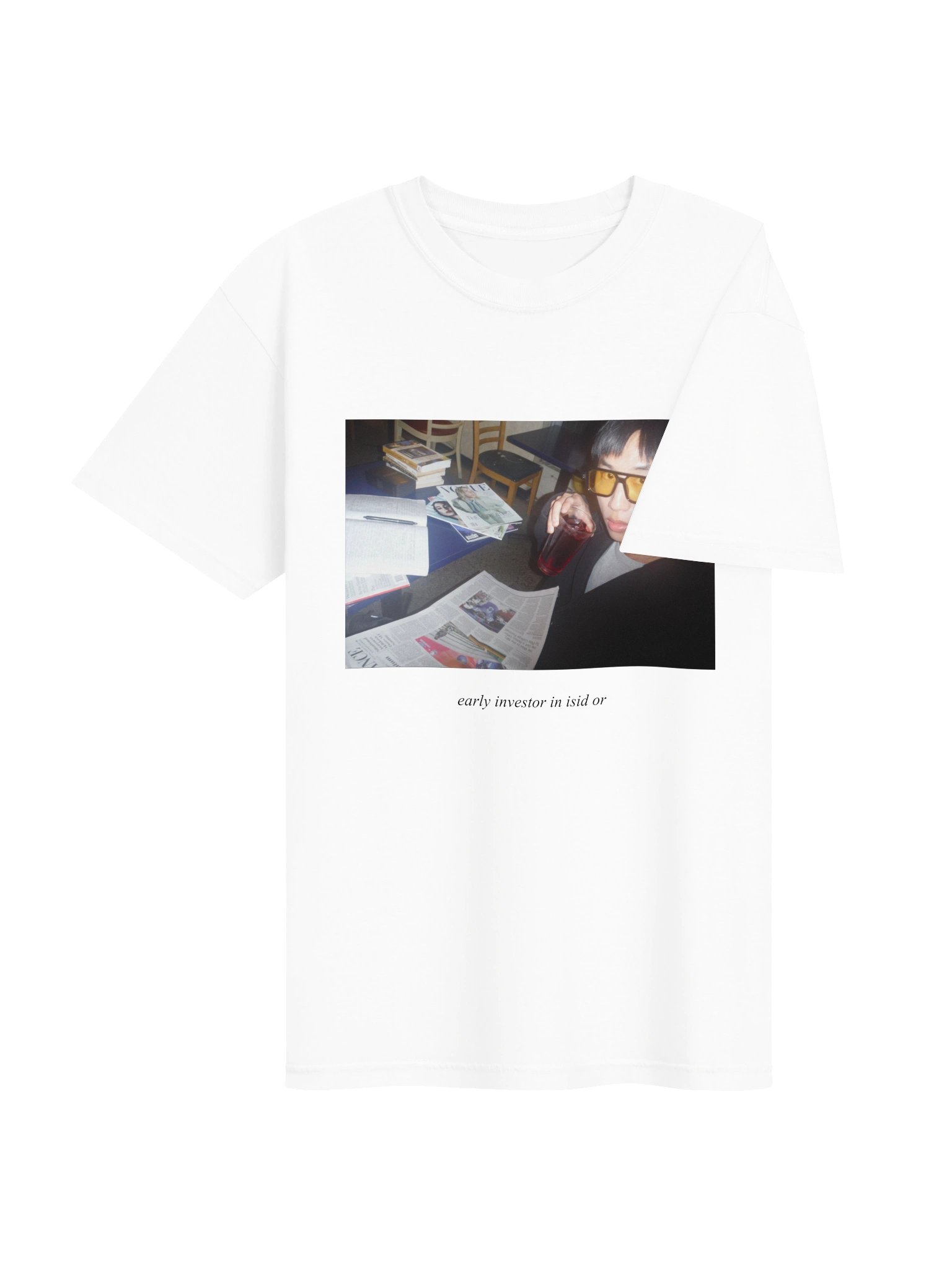 "Early Investor in isid or" T-Shirt - Alternative Design [White] product image (4)