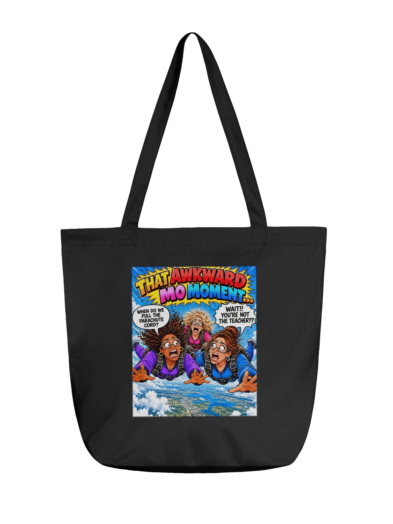 1 Earth Prints Skydiving Ladies Eco Tote Bag product image (1)