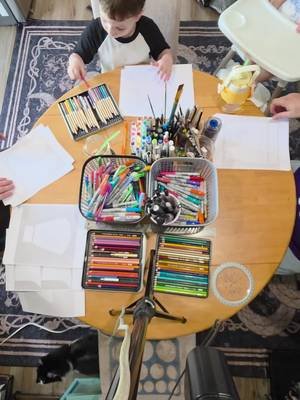 Anna, our kid, and I spread the hoodie templates across our table and drew every panel by hand. At the end, Anna and I put on the finished hoodies while my final guitar solo from 