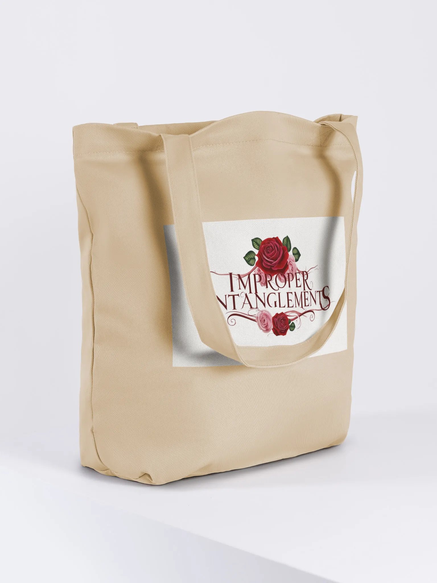 Improper Entanglements – “Read with Caution” Canvas Tote product image (4)