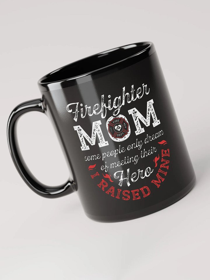Firefighter Mom - Black Mug product image (1)