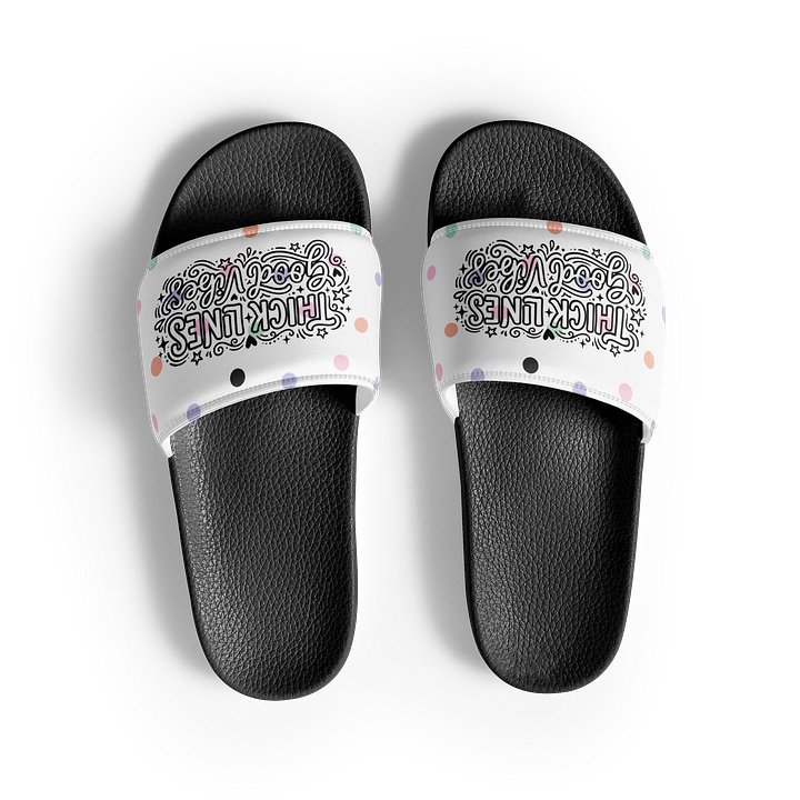 Good Vibes Polka Dot Men's Slides product image (1)
