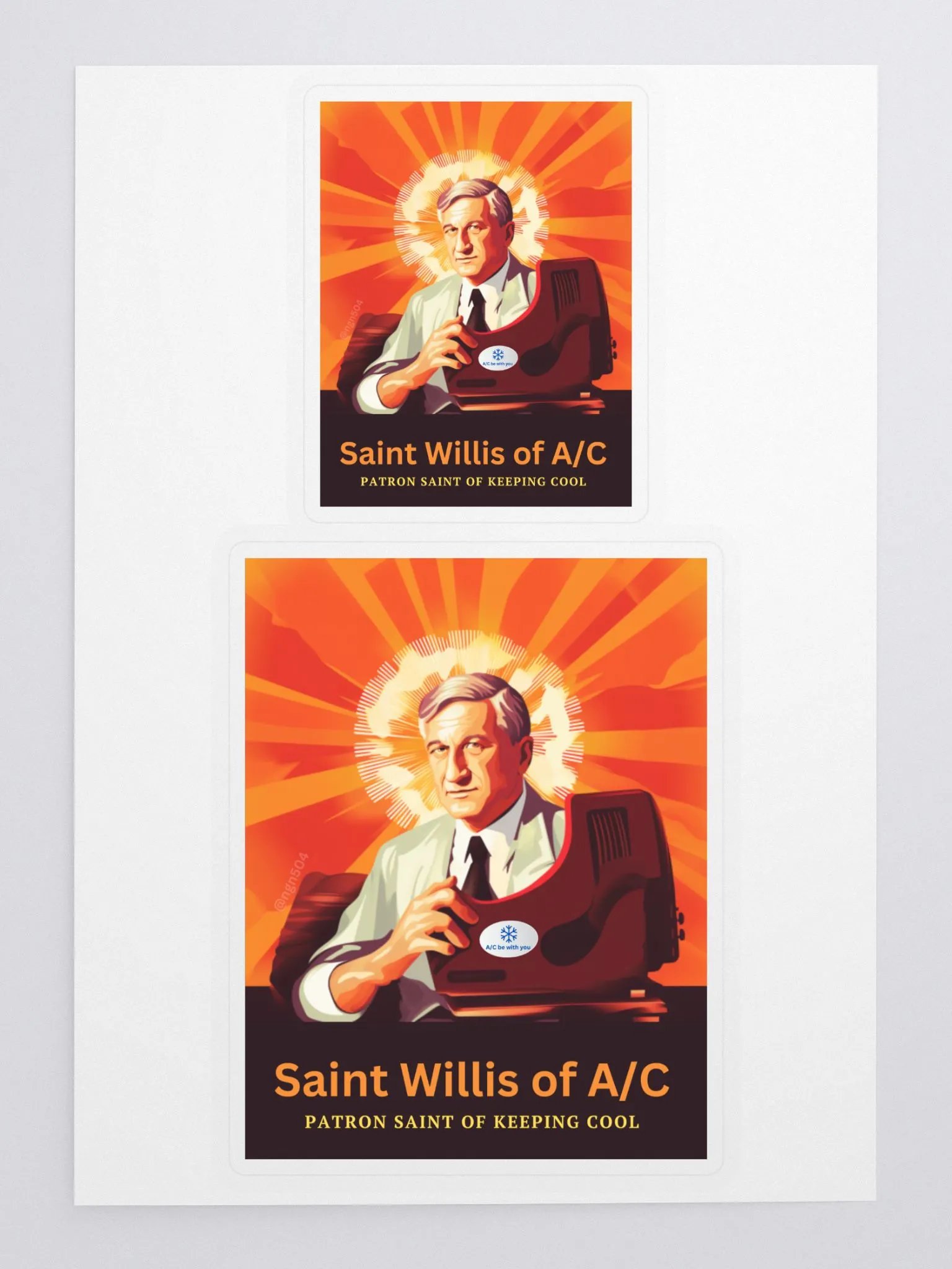 St. Willis of A/C (prayer card sticker) product image (1)