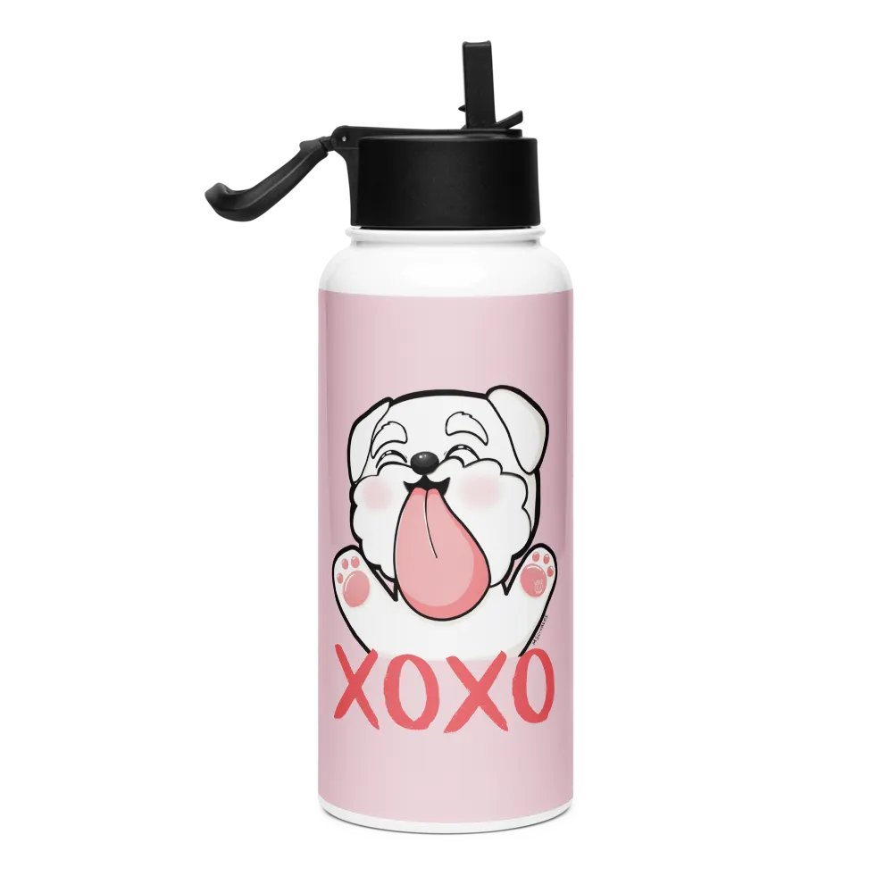 Bailey Kiss Water Bottle Pink product image (1)
