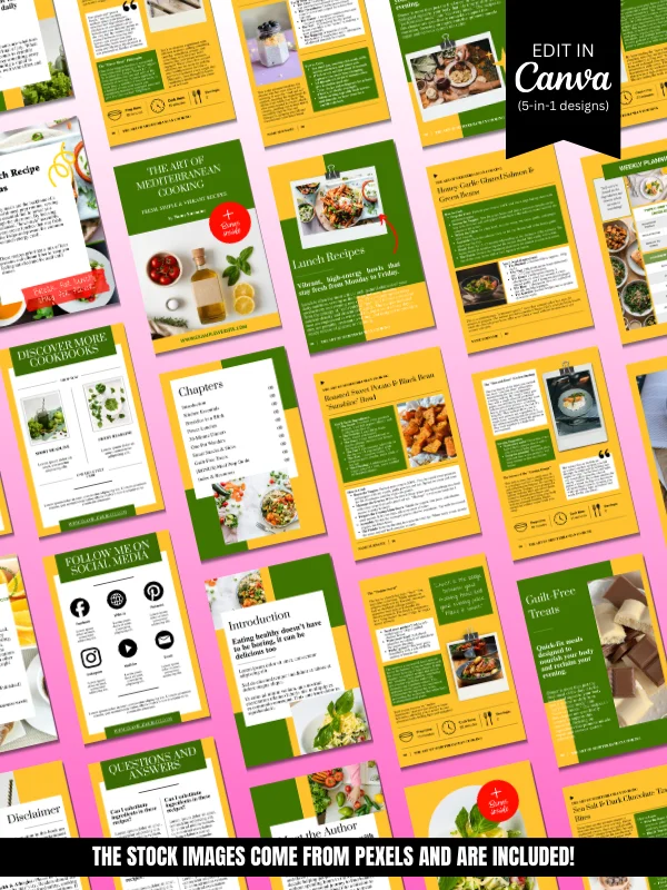 MRR PLR Cookbook & Recipe Book Canva Template product image (6)