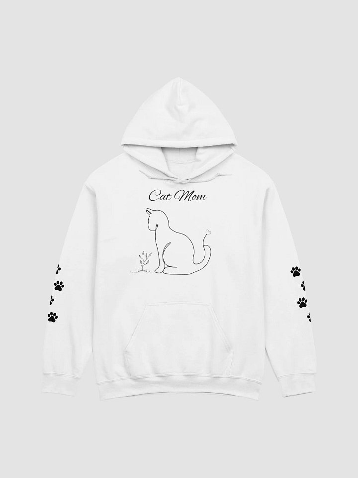 Cat Mom Line Art Unisex Hoodie product image (2)