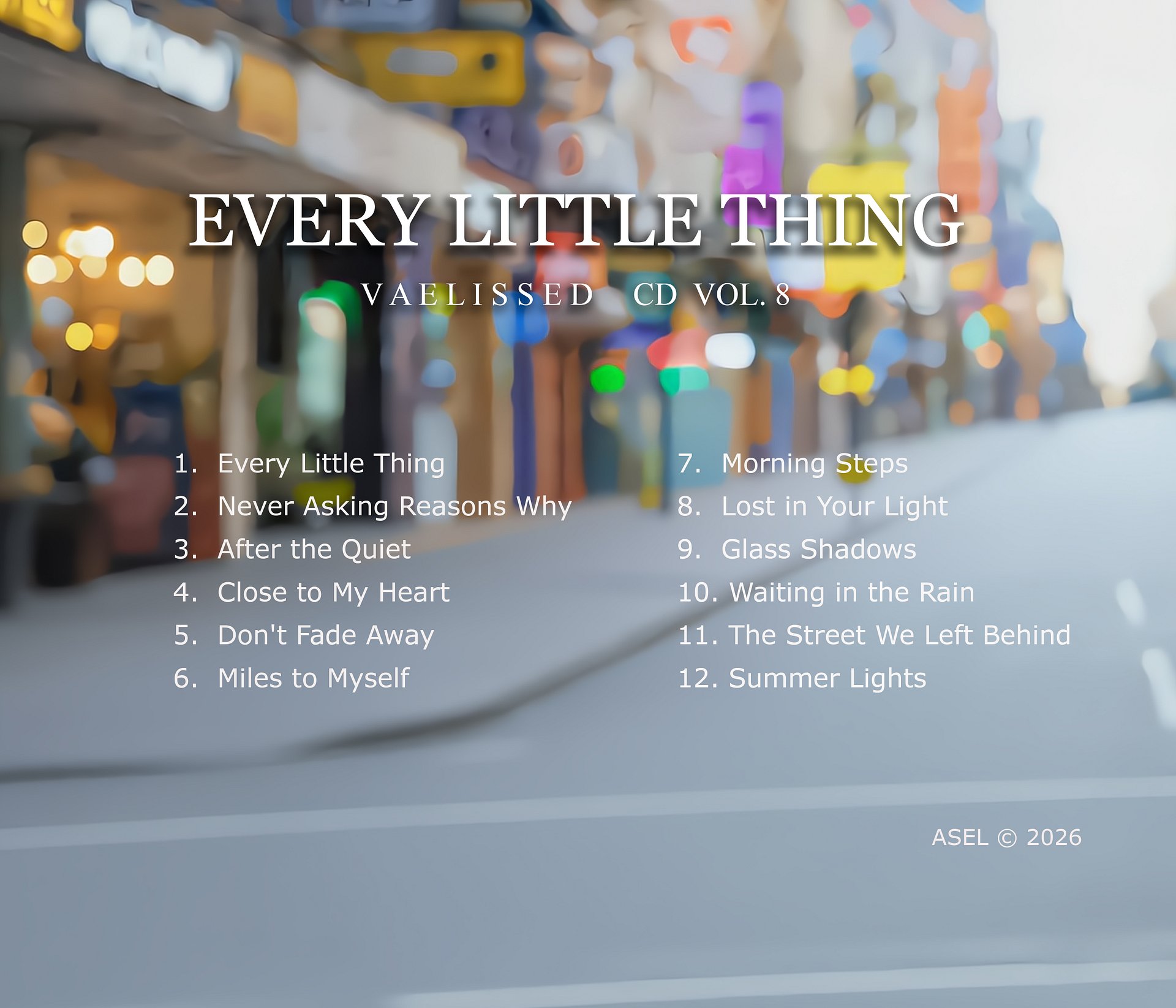 Vaelissed - Every Little Thing (Official CD Album Vol. 8) product image (4)