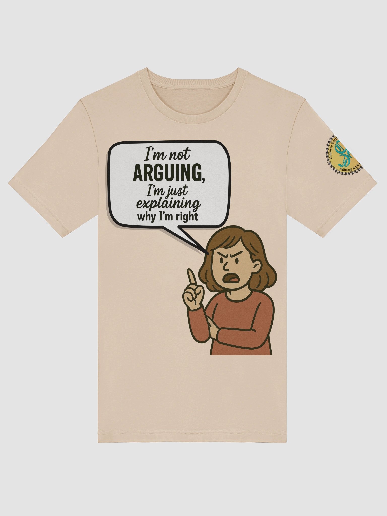 I'm not Arguing (Female) Bella+Canvas Supersoft T-Shirt Colors (7) product image (5)