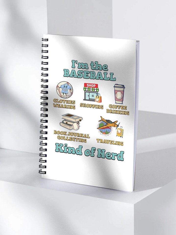 Im The Baseball Kind Of Nerd Spiral Notebook product image (2)