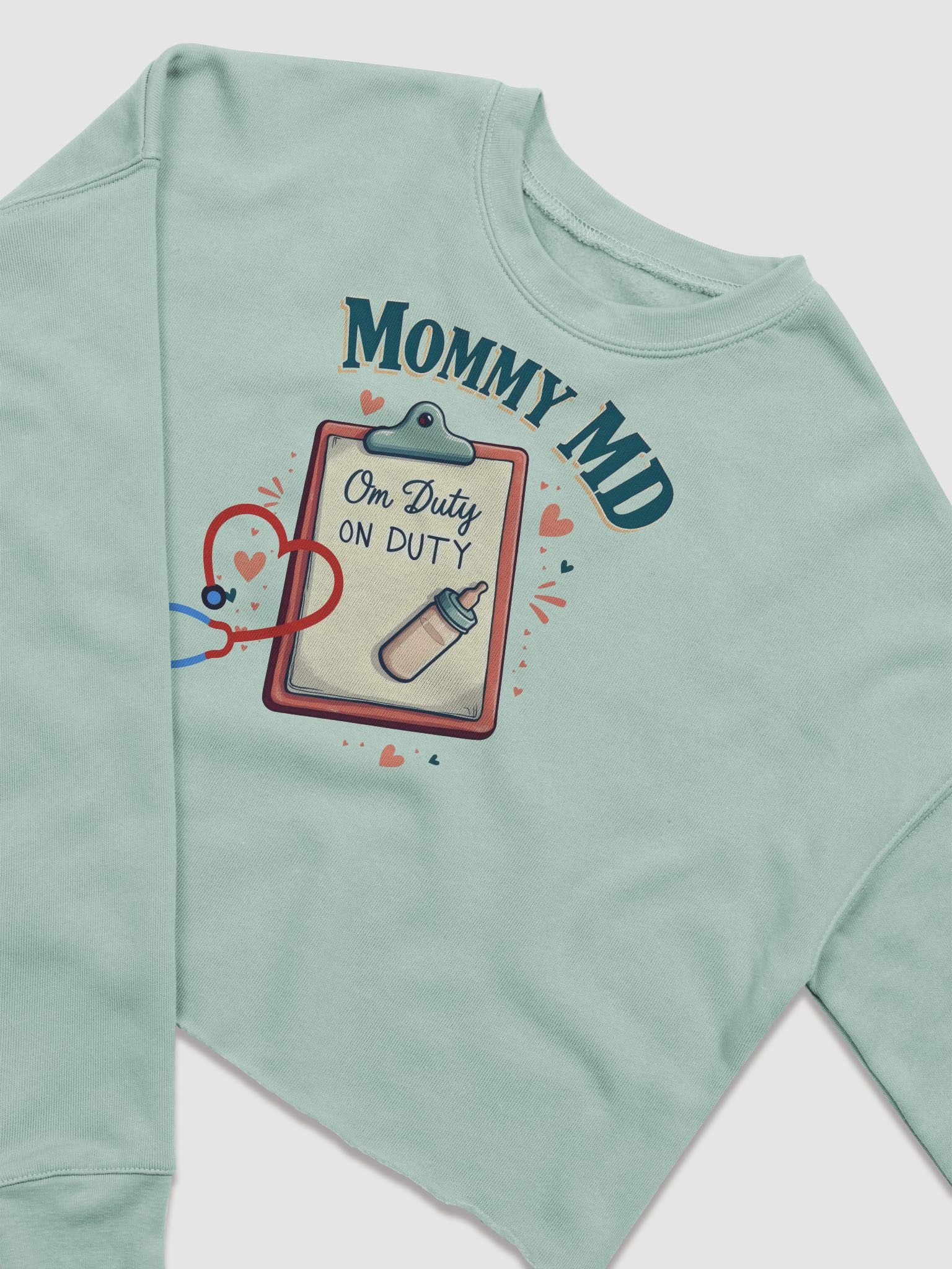 Mommy MD On Duty Crop Sweatshirt product image (27)