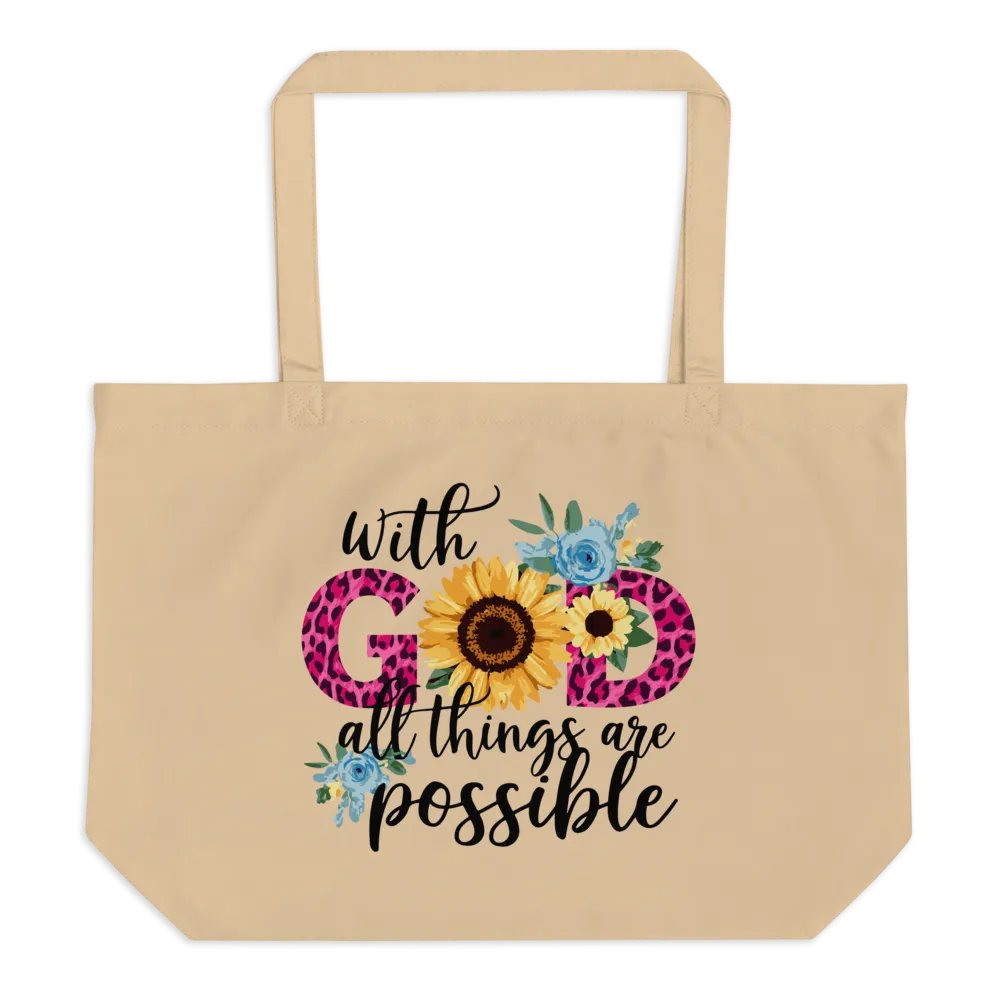 With God All Things Are Possible Tote product image (2)