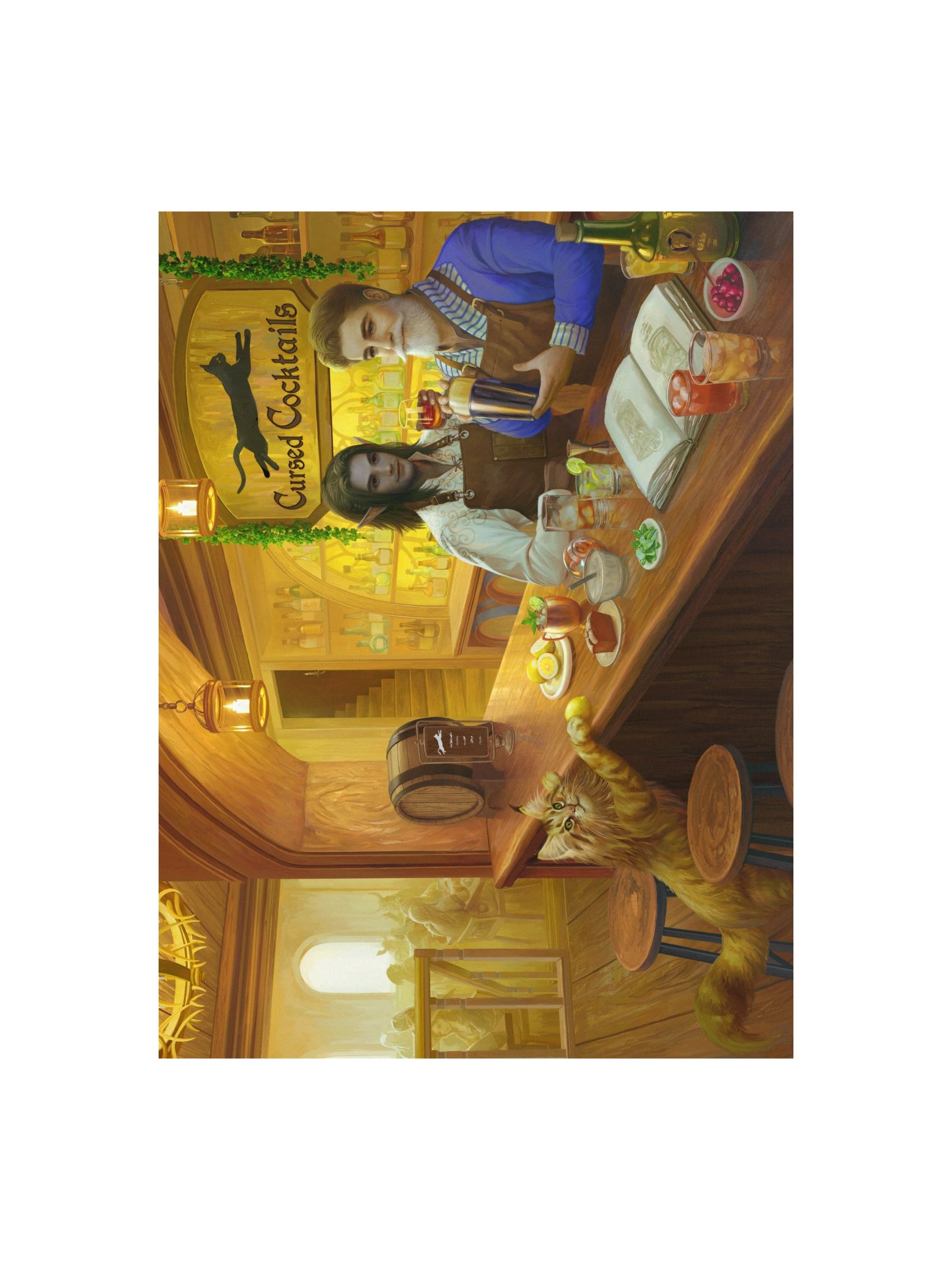 Cursed Cocktails Tavern Art Print product image (1)