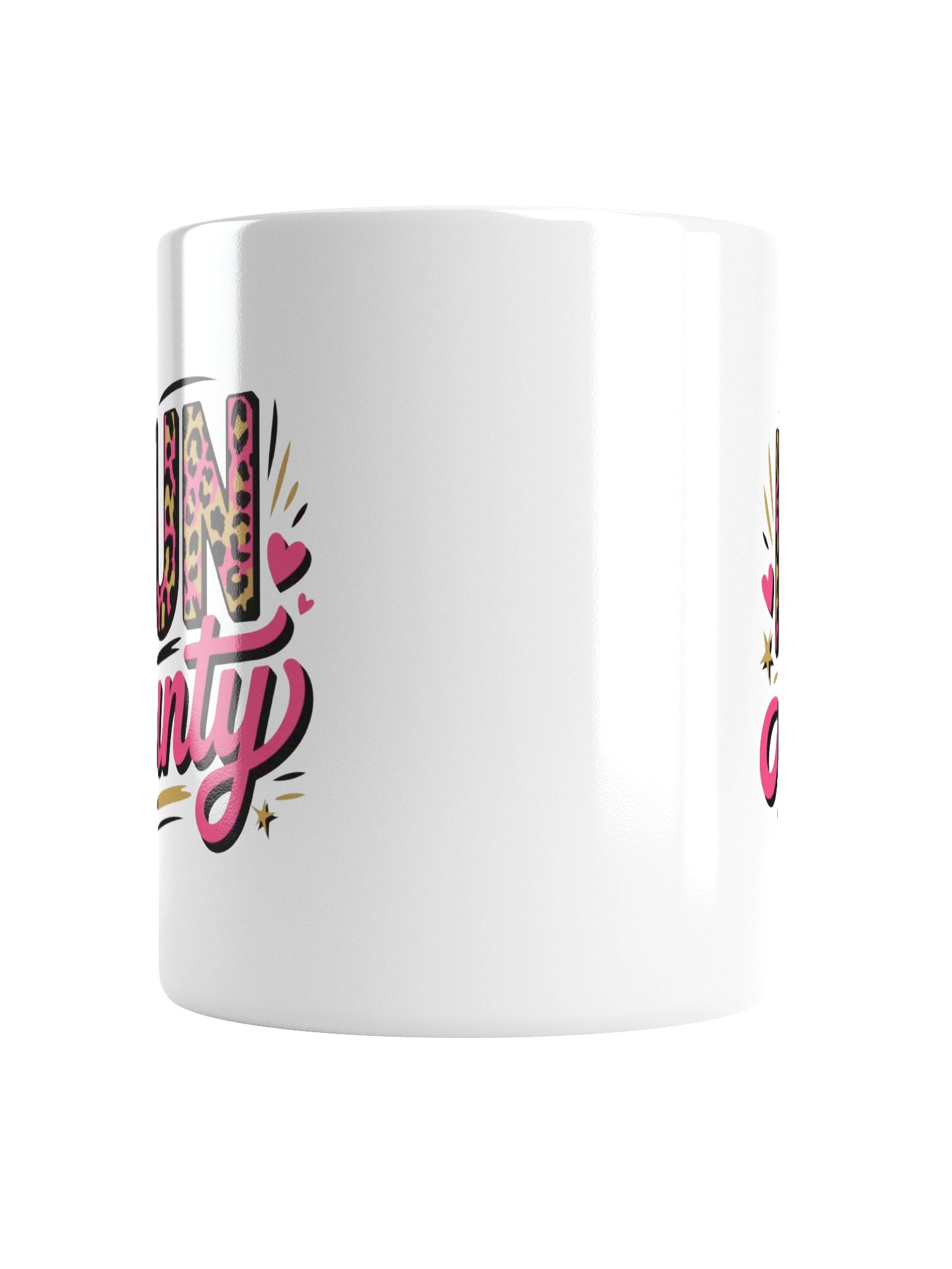 Fun Aunty Leopard Heart Coffee Mug product image (4)