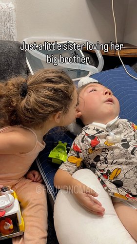 There’s something so special about the way she loves her big brother. 🥹💙 No words needed, just a little sister making sure Iz...