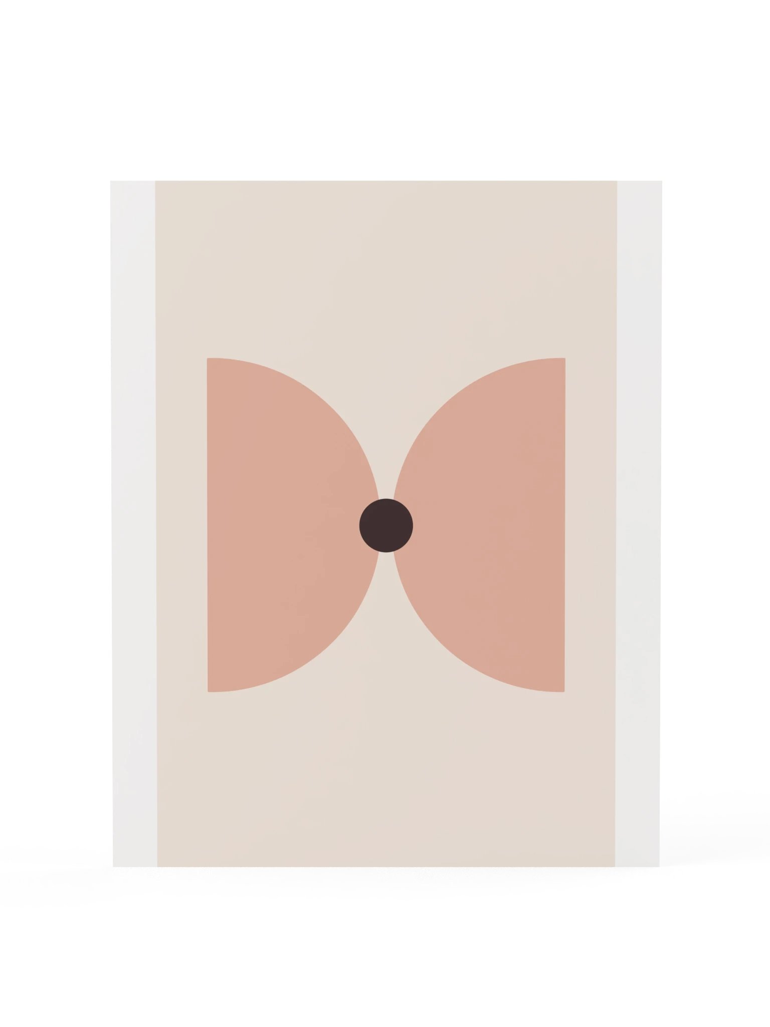 Blush Pink Geometric Print | Abstract Bathroom Wall Art product image (3)