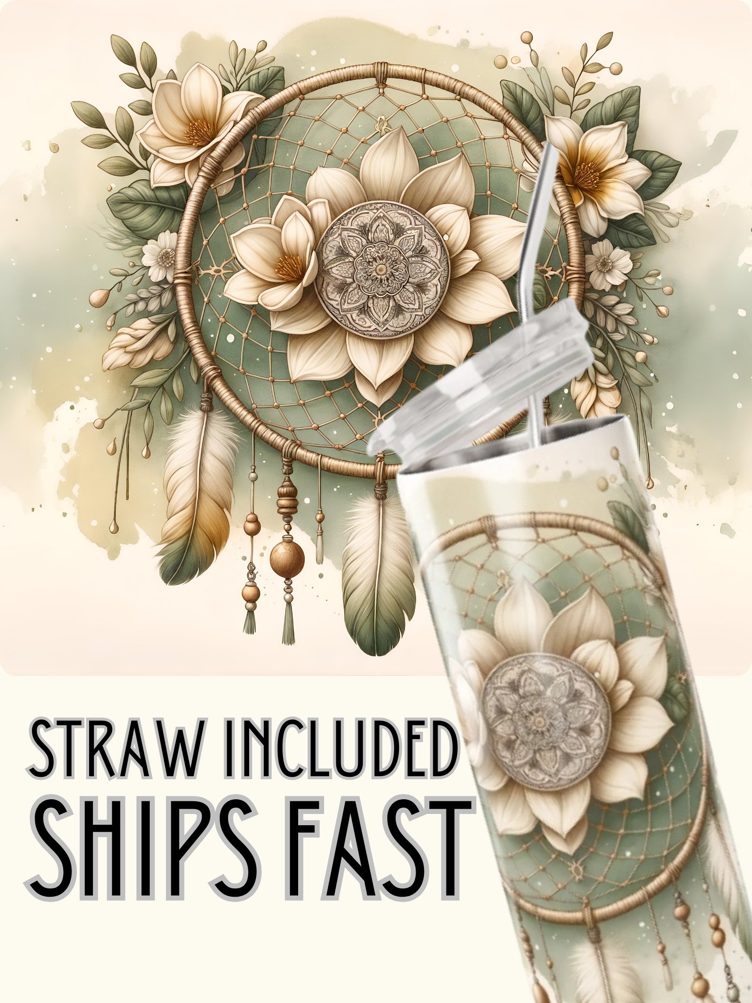 Dreamcatcher Delight Stainless Steel Tumbler product image (1)