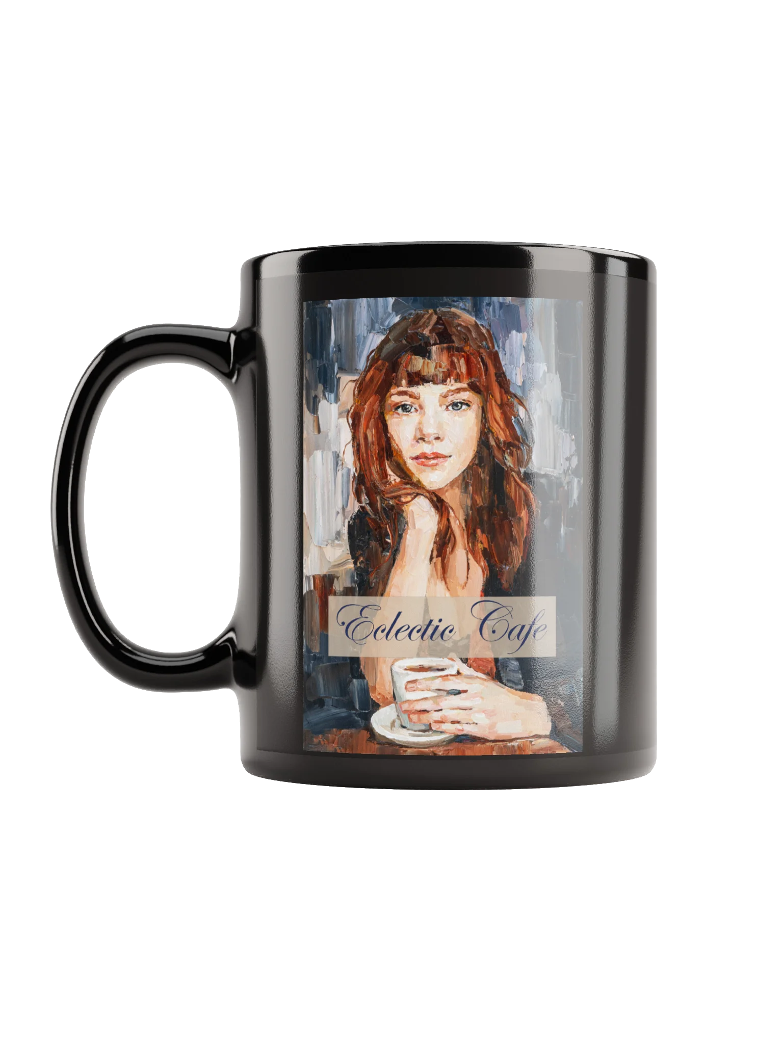 Eclectic Cafe Black Glossy Mug product image (11)
