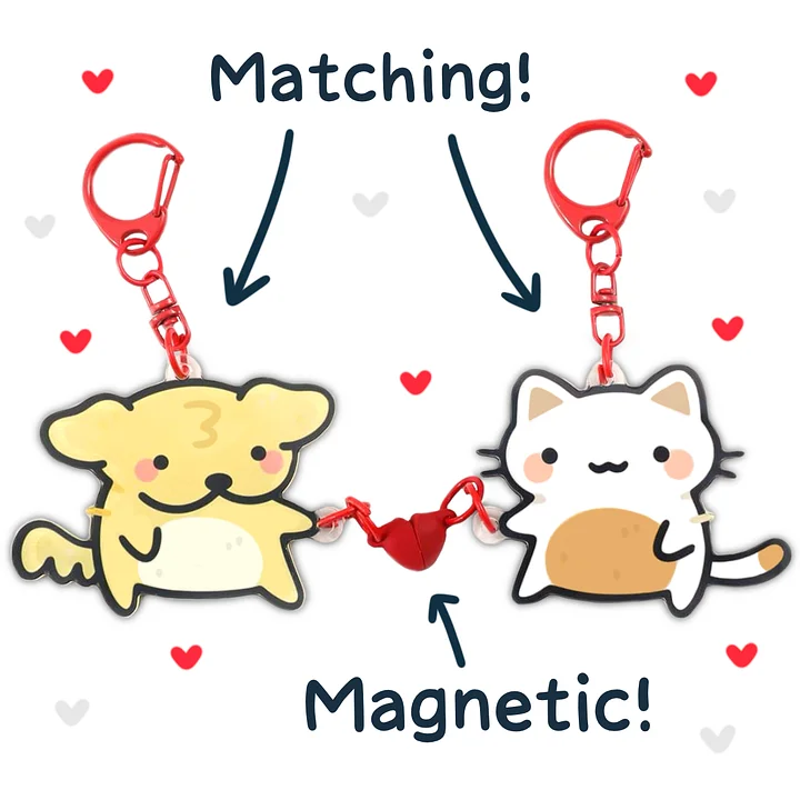 Suni & Luna Magnetic Matching Keychains (PRE-ORDER) product image (1)