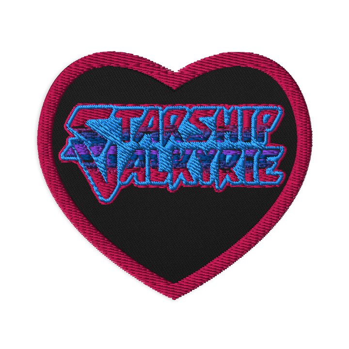 Starship Valkyrie Bi Pride Logo Heart Patch product image (1)