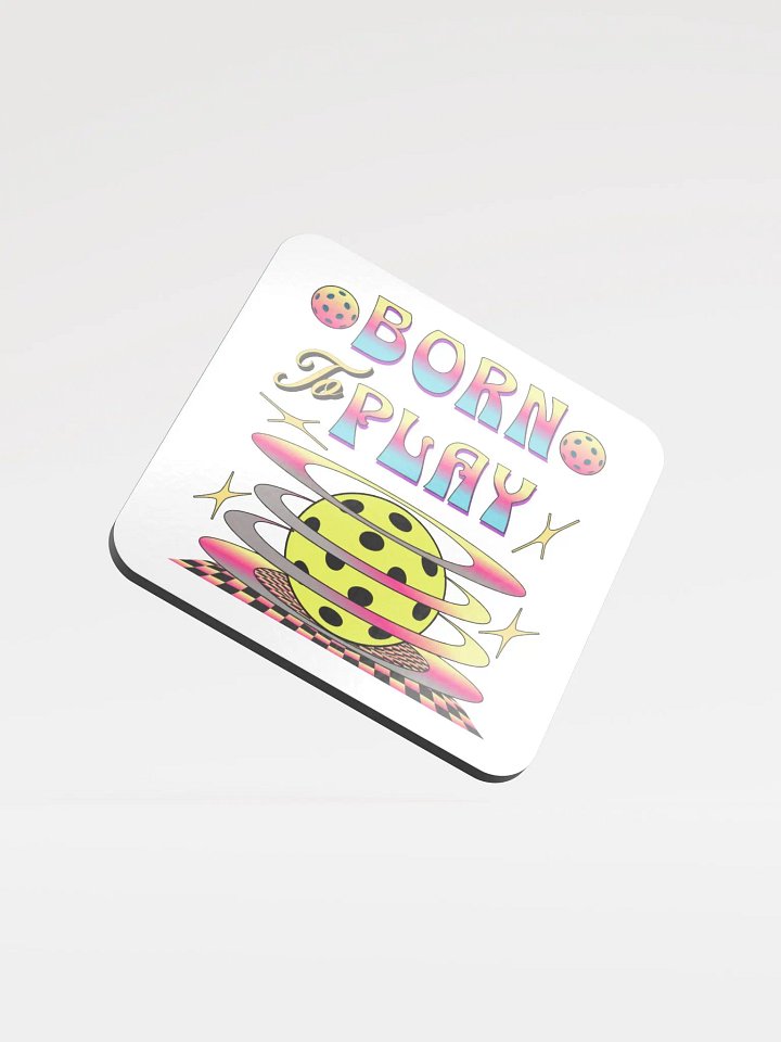 Born To Play Pickleball Vibrant Coaster product image (2)