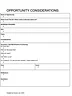Opportunity Considerations Template