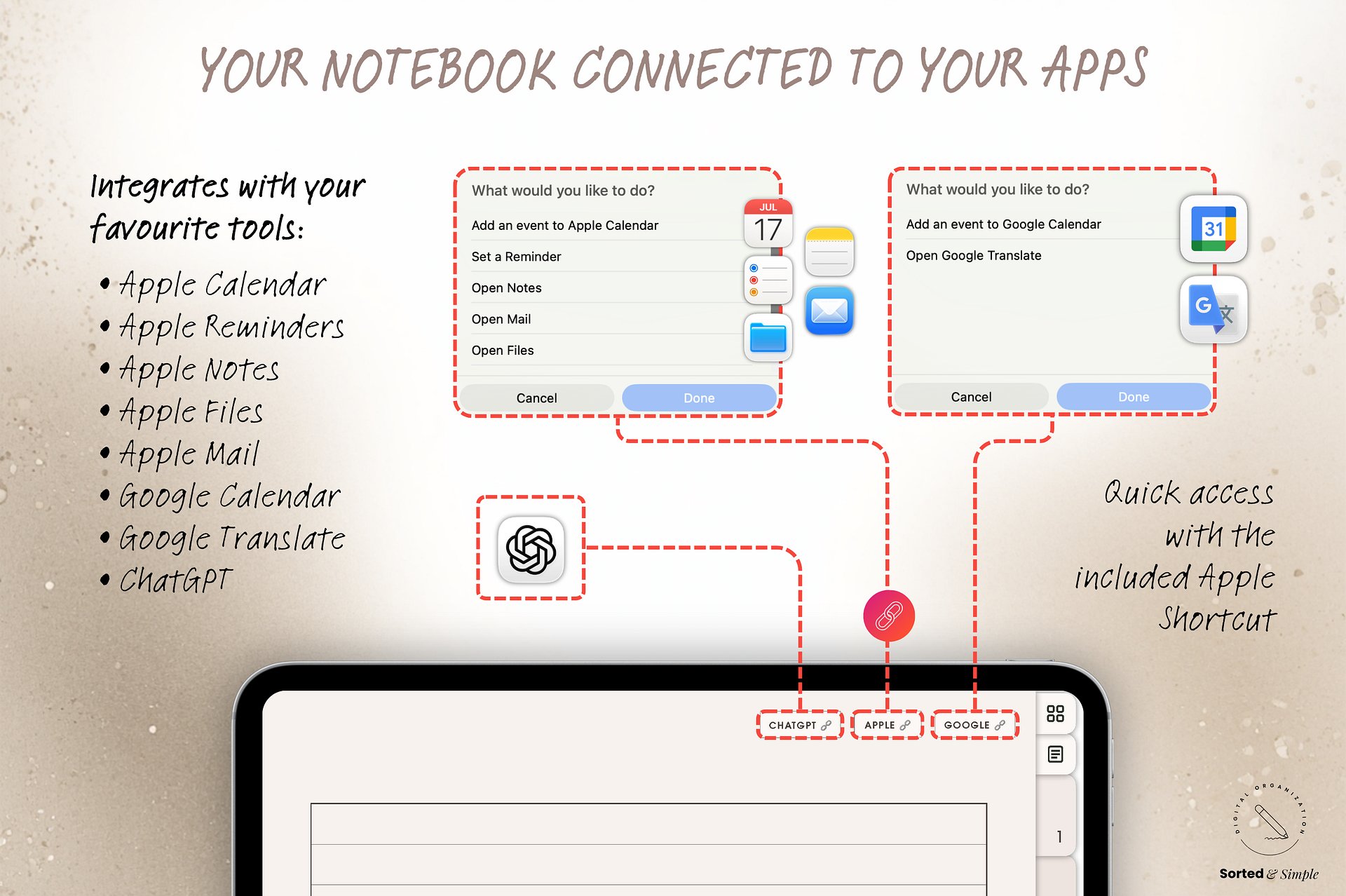 Smart Digital Notebook - Oat Beige product image (2)