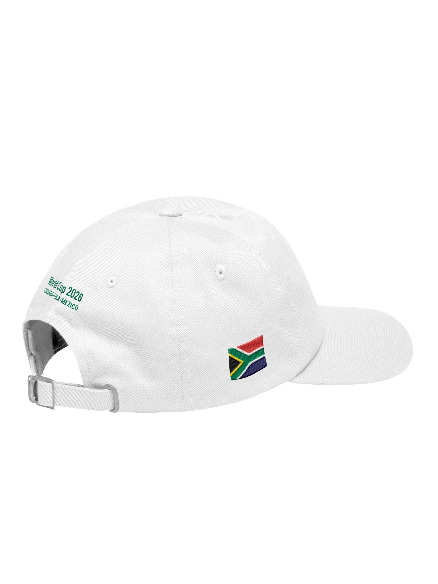 South Africa 2026 World Cup Flag Dad Hat - South Africa Soccer Fan Cap - Premium Embroidered Chino Cotton Twill product image (4)