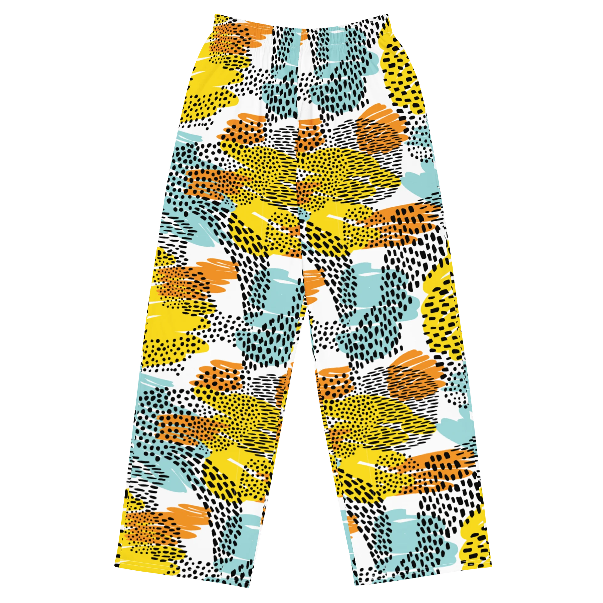 Fashionable Wide-Leg Pants with Bold Animal Print product image (1)