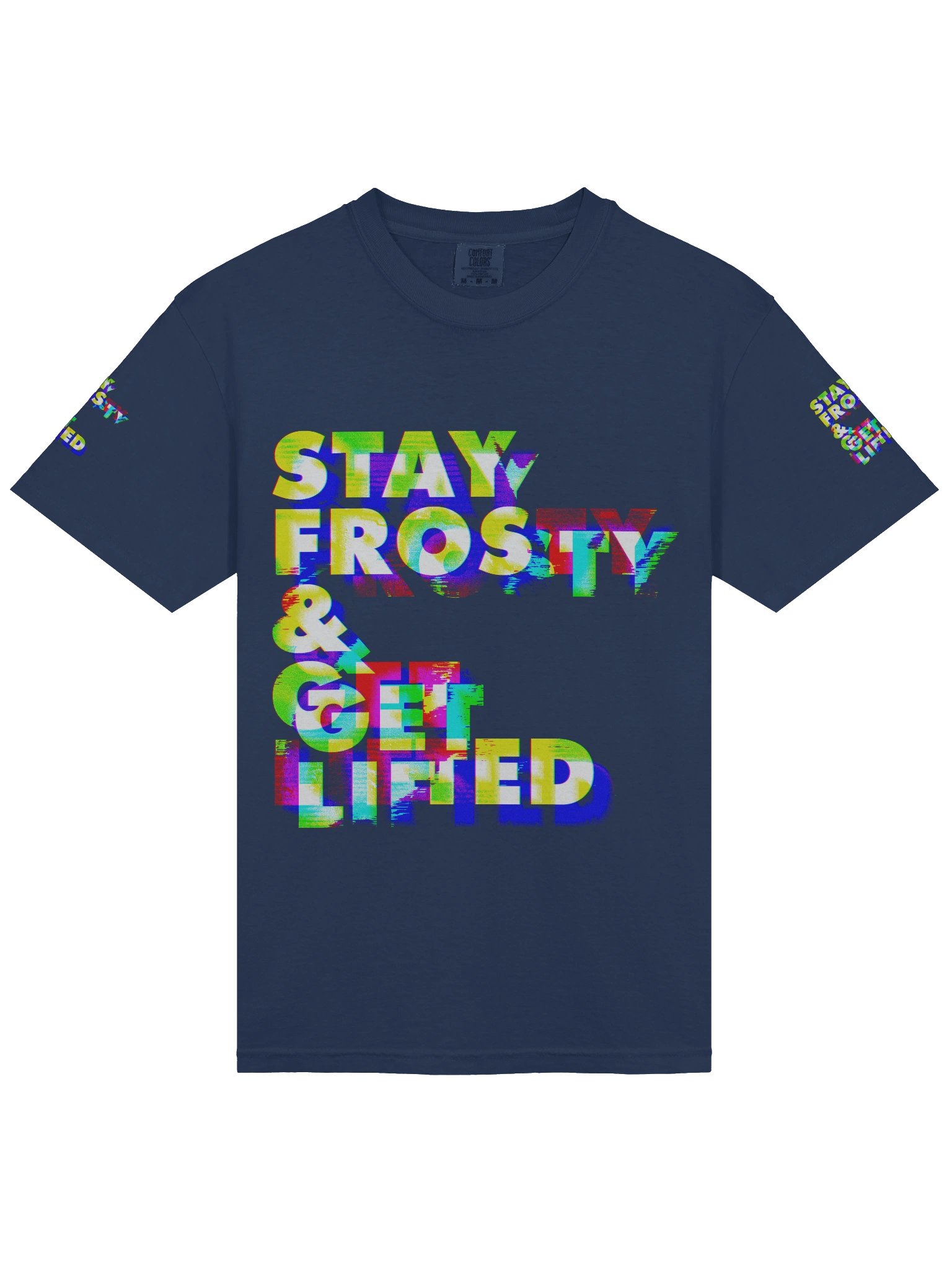 Stay Frosty & Get Lifted Anaglitched All Over product image (3)