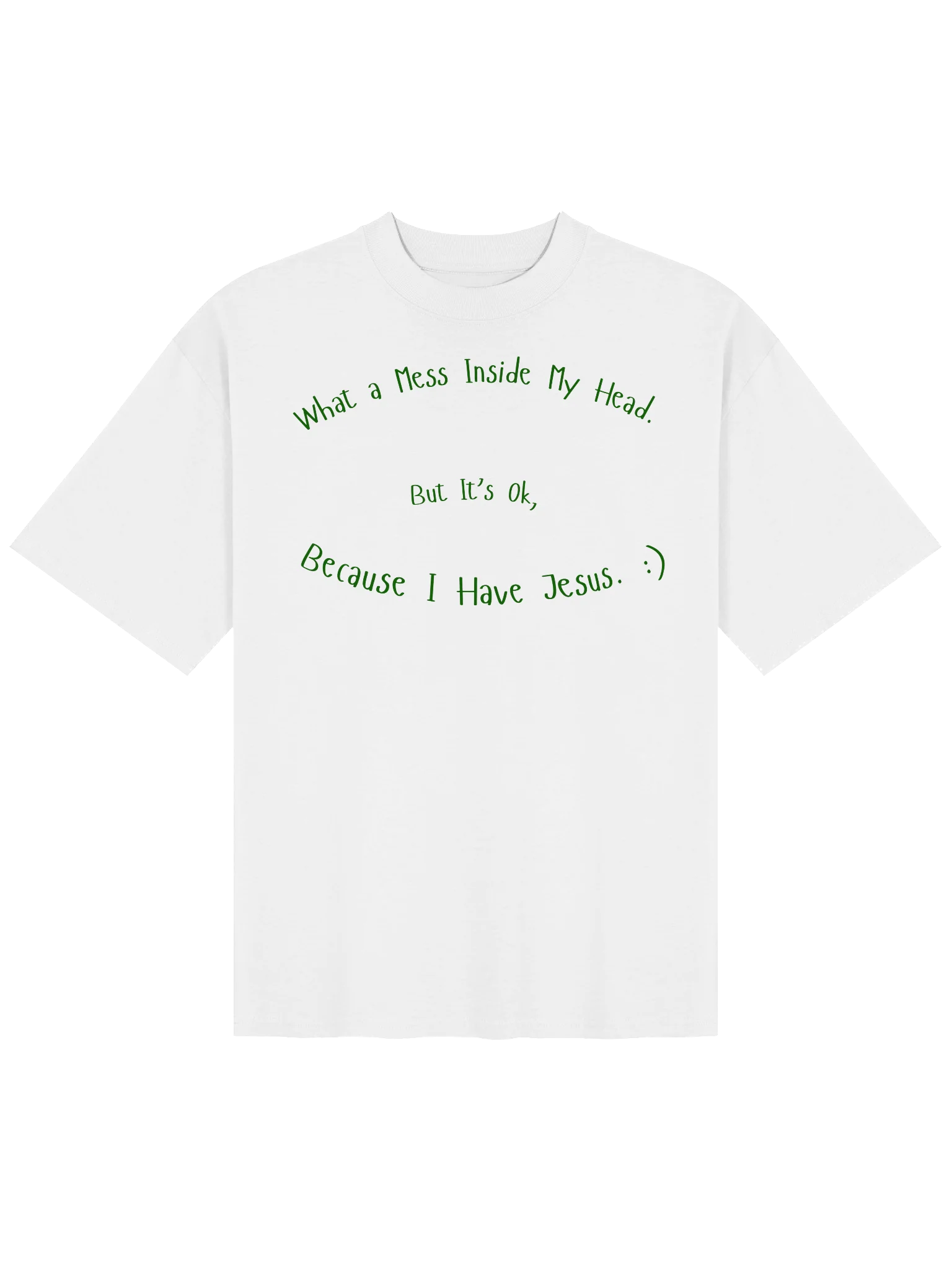 WHAT A MESS INSIDE MY HEAD. BUT IT'S OK. OVRSIZED TEE. product image (1)