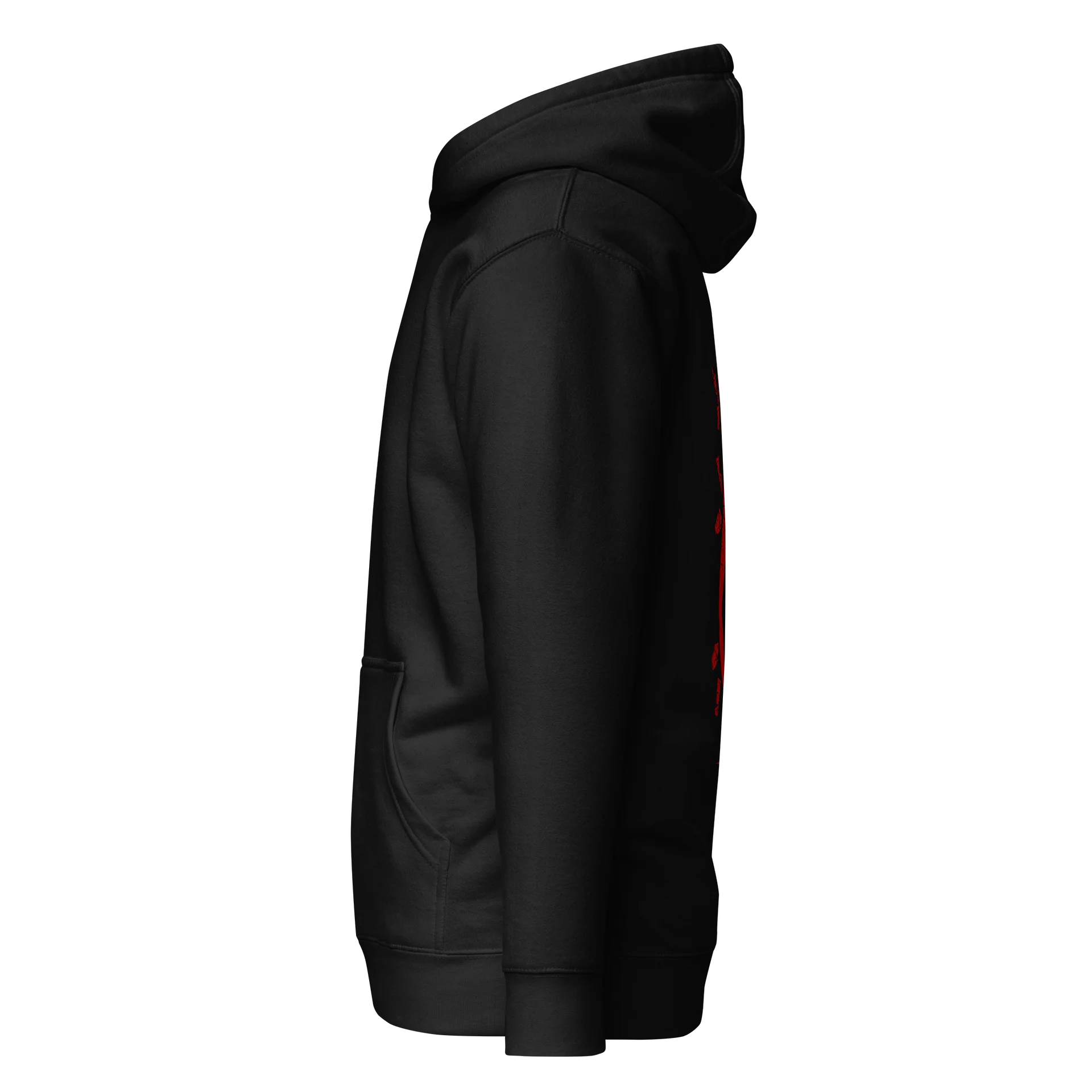 Ivory hoodie - blood red product image (5)