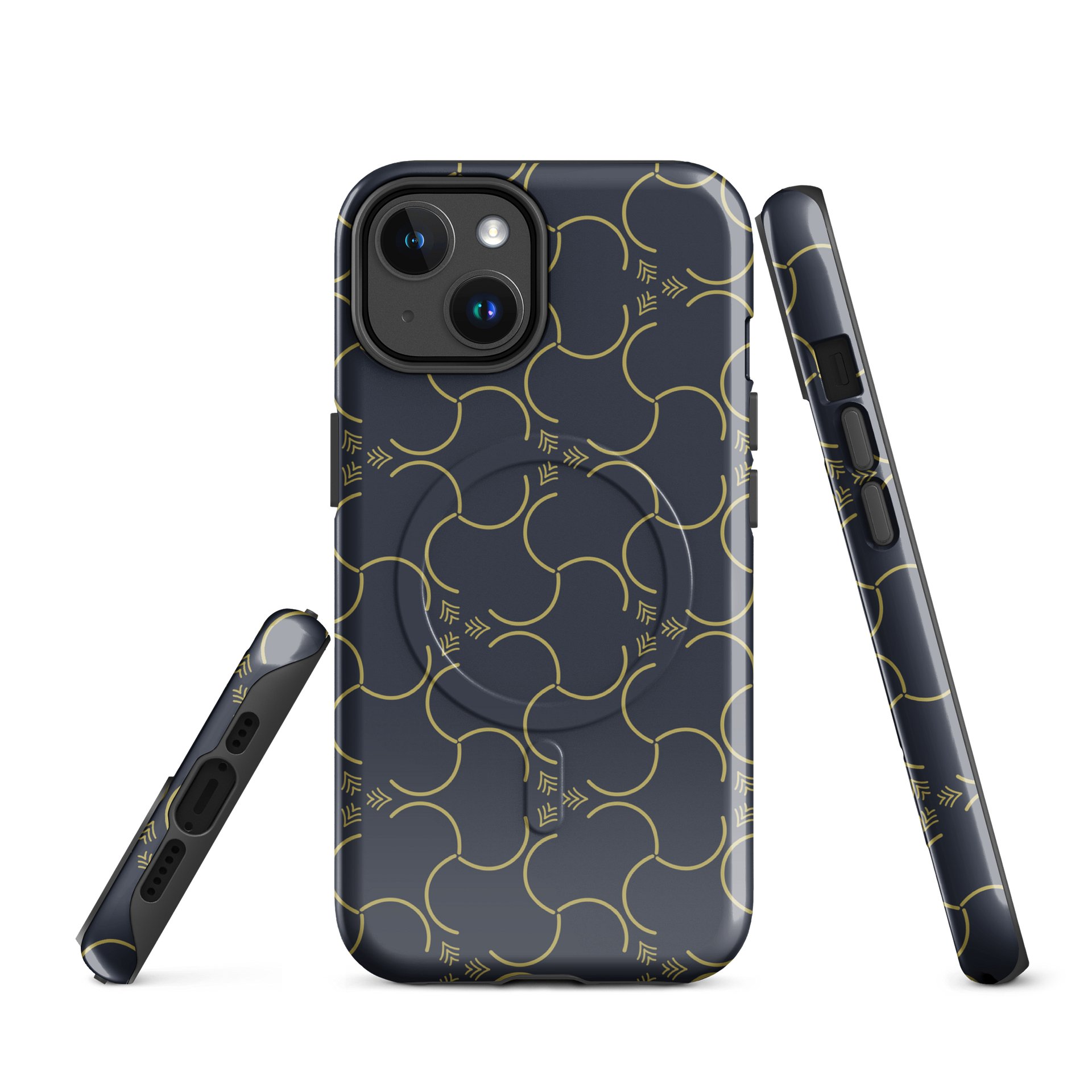 Fractal Fever 3 iPhone 17 Tough MagSafe Case - Shockproof Dual-Layer Geometric Protective Cover product image (1)