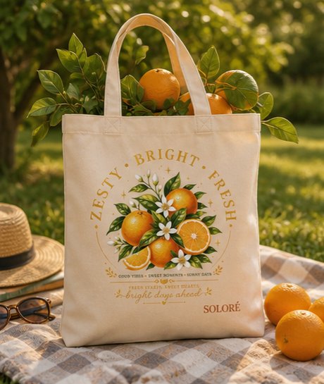 Botanical - Orange Tote