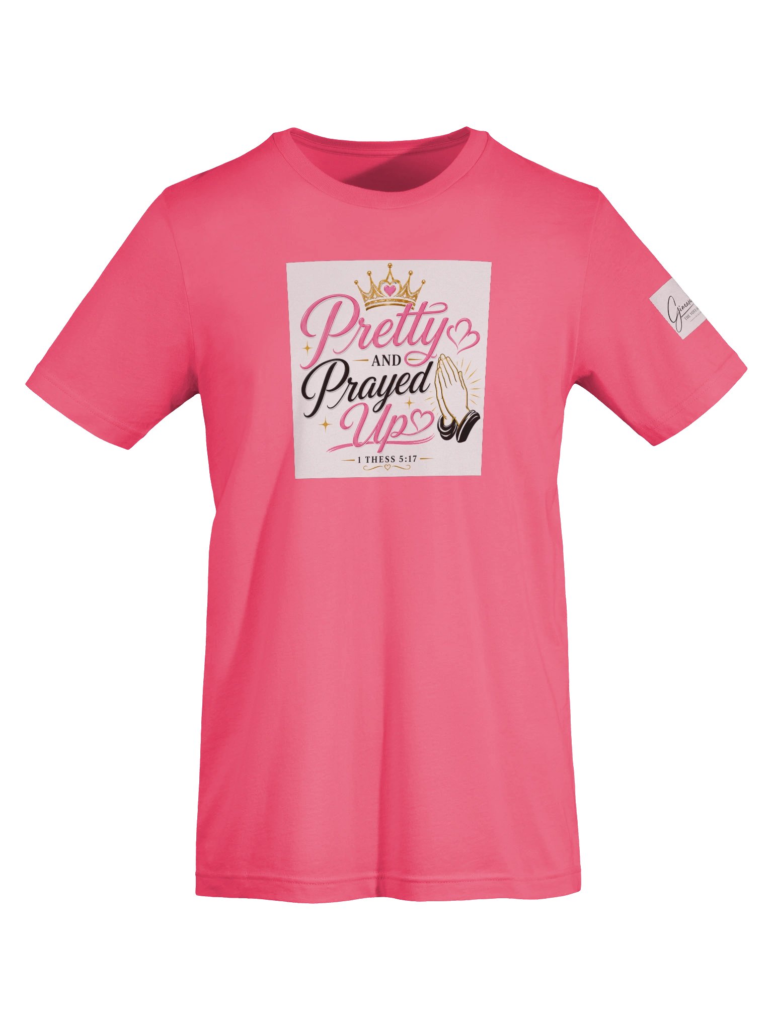 Pretty and Prayed up Tee-Pink product image (5)