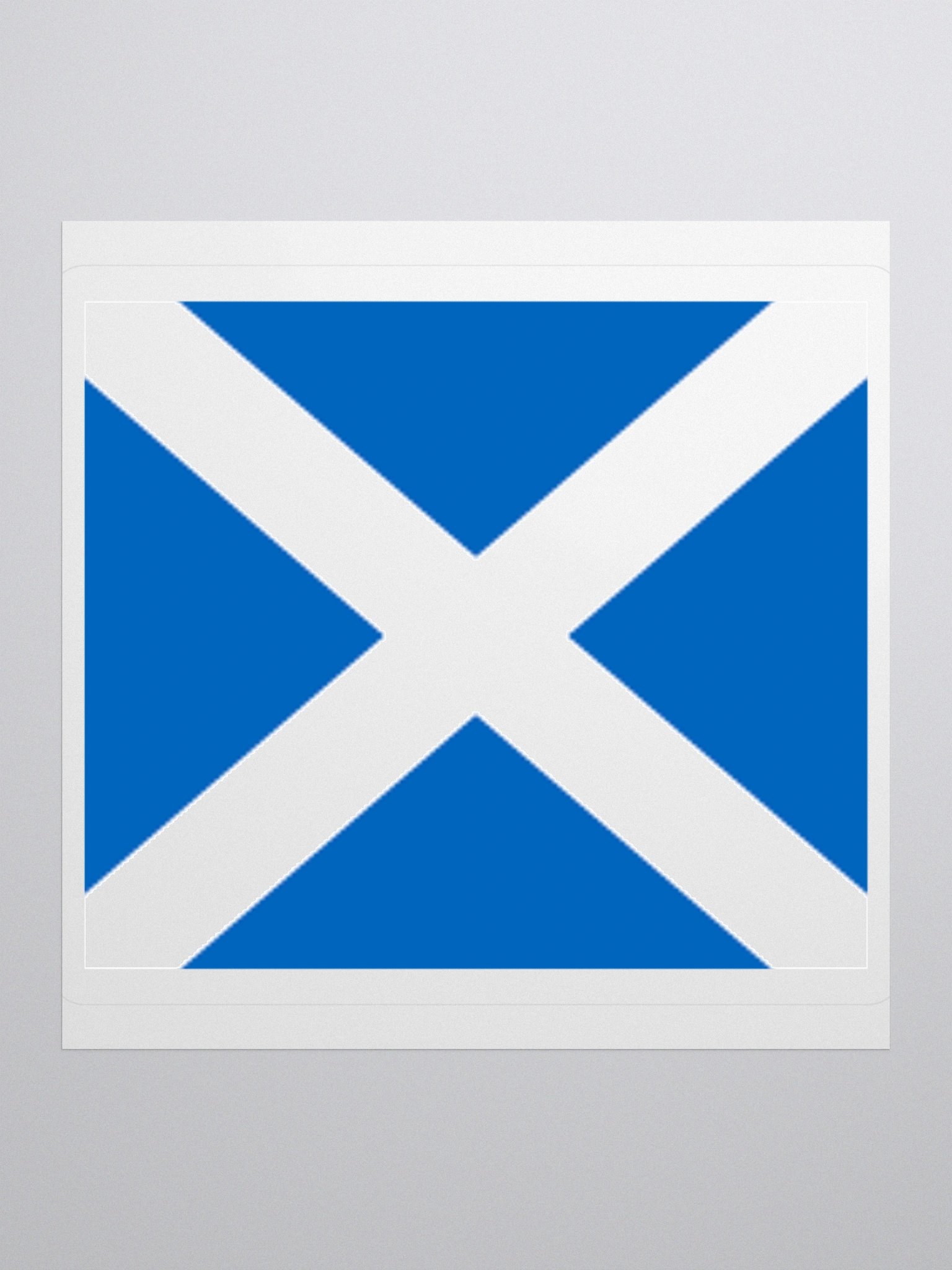 Scotland Flag Sticker - Durable Vinyl for Indoor Use - Multiple Sizes Available product image (3)