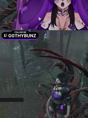 Tentacle Goth VTuber has a Request... || #funnyvtuber #vtuberclips #gothybunz #dbdclips #deadbydaylight #lewdtuber